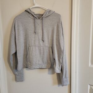 Nike Women's Light Gray Pullover Hoodie Medium